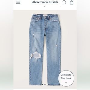 Abercrombie Curve Love High Rise Dad Jean